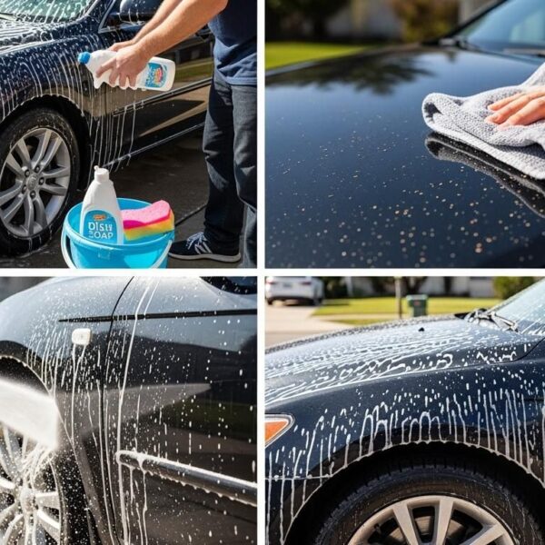Najczęstsze błędy przy myciu samochodu w domu